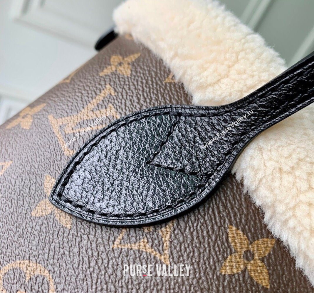 Louis Vuitton Neverfull Bandouliere Inside Out BB Bag in Monogram Canvas and Shearling M26315 2025 (KI-251126047)