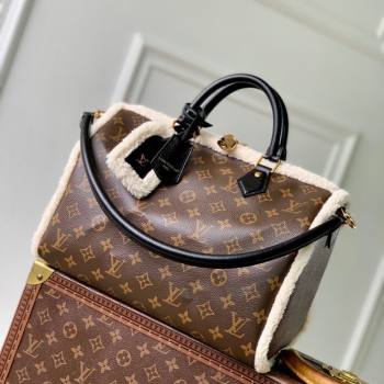 Louis Vuitton Speedy Soft 30 Teddy Bag in Monogram Canvas and Shearling M26326 2025 (KI-251126048)