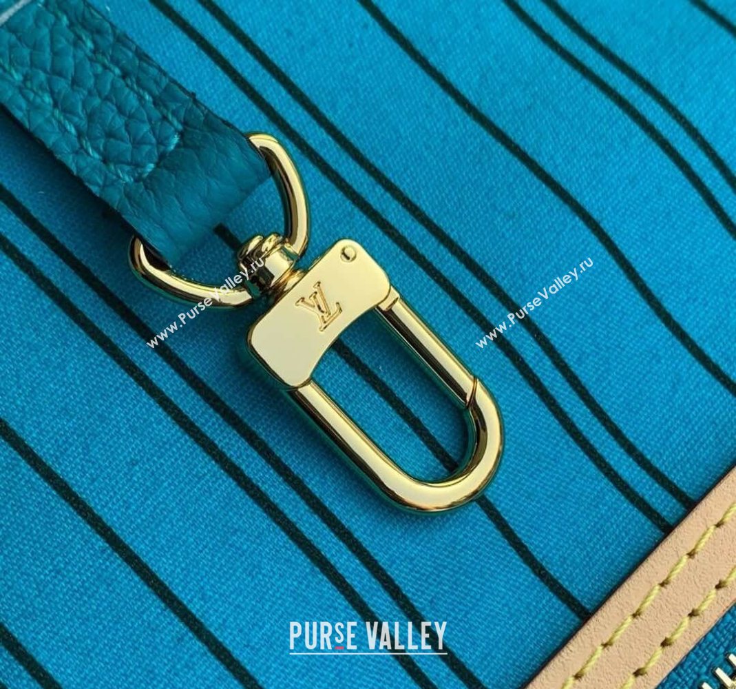 Louis Vuitton Neverfull Bandouliere Inside Out MM Tote bag Monogram Canvas/Gaston Blue Textile 2025 M13753 (KI-251125086)