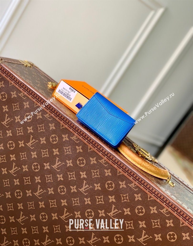 Louis Vuitton Pocket Organizer Wallet in Epi Leather Blue 2025 M25798 (KI-251126004)