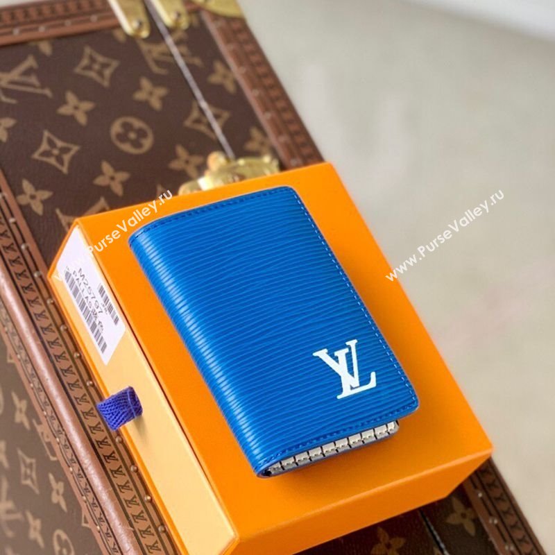 Louis Vuitton Pocket Organizer Wallet in Epi Leather Blue 2025 M25798 (KI-251126004)