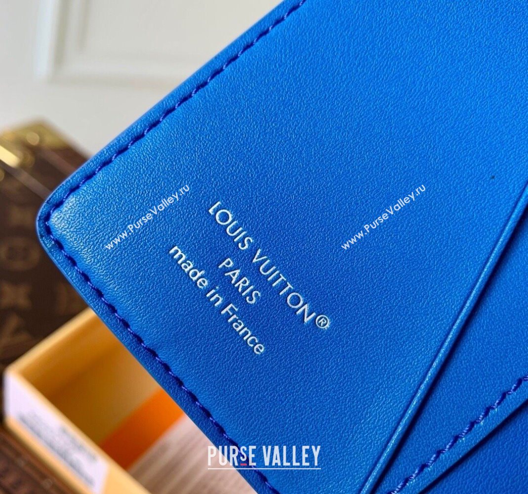 Louis Vuitton Pocket Organizer Wallet in Epi Leather Blue 2025 M25798 (KI-251126004)