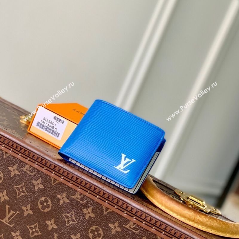 Louis Vuitton Multiple Wallet in Epi Leather Blue 2025 M25801 (KI-251126001)