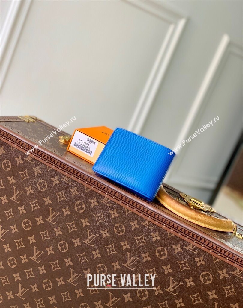 Louis Vuitton Multiple Wallet in Epi Leather Blue 2025 M25801 (KI-251126001)
