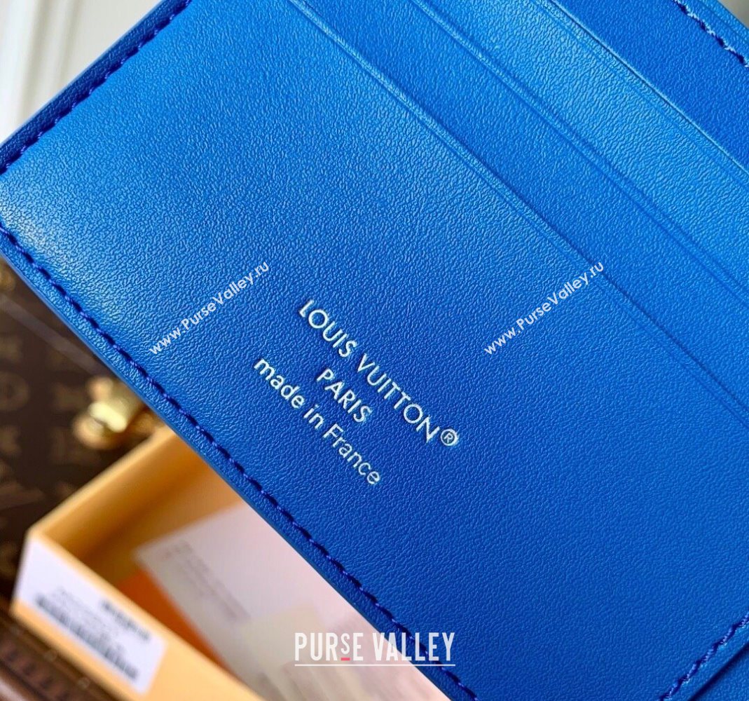 Louis Vuitton Multiple Wallet in Epi Leather Blue 2025 M25801 (KI-251126001)