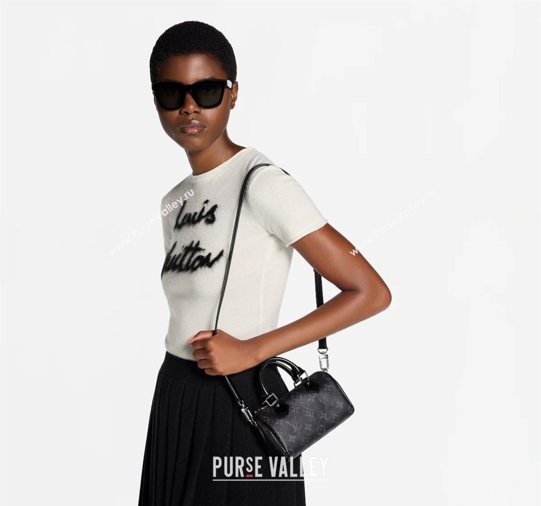 Louis Vuitton Nano Speedy Bag in Black Monogram Eclipse Canvas 2025 M26573 (KI-251125083)