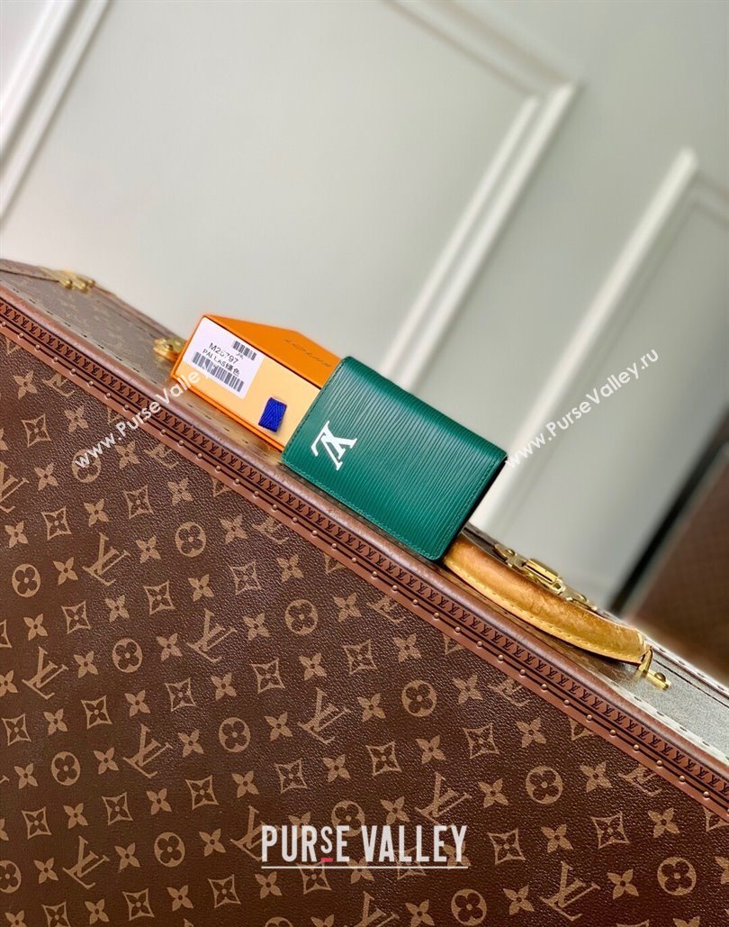 Louis Vuitton Pocket Organizer Wallet in Epi Leather Green 2025 M25797 (KI-251126005)