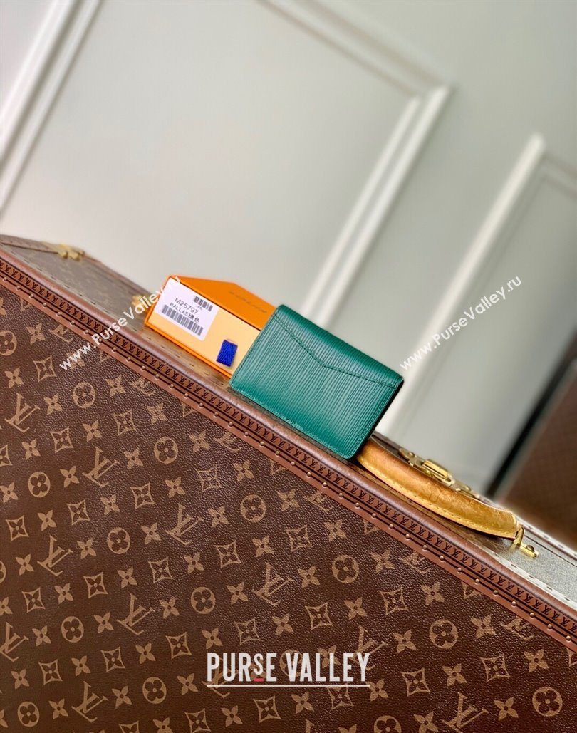 Louis Vuitton Pocket Organizer Wallet in Epi Leather Green 2025 M25797 (KI-251126005)