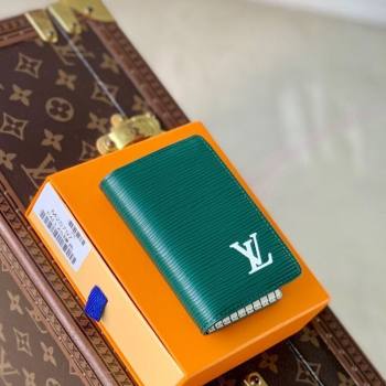 Louis Vuitton Pocket Organizer Wallet in Epi Leather Green 2025 M25797 (KI-251126005)