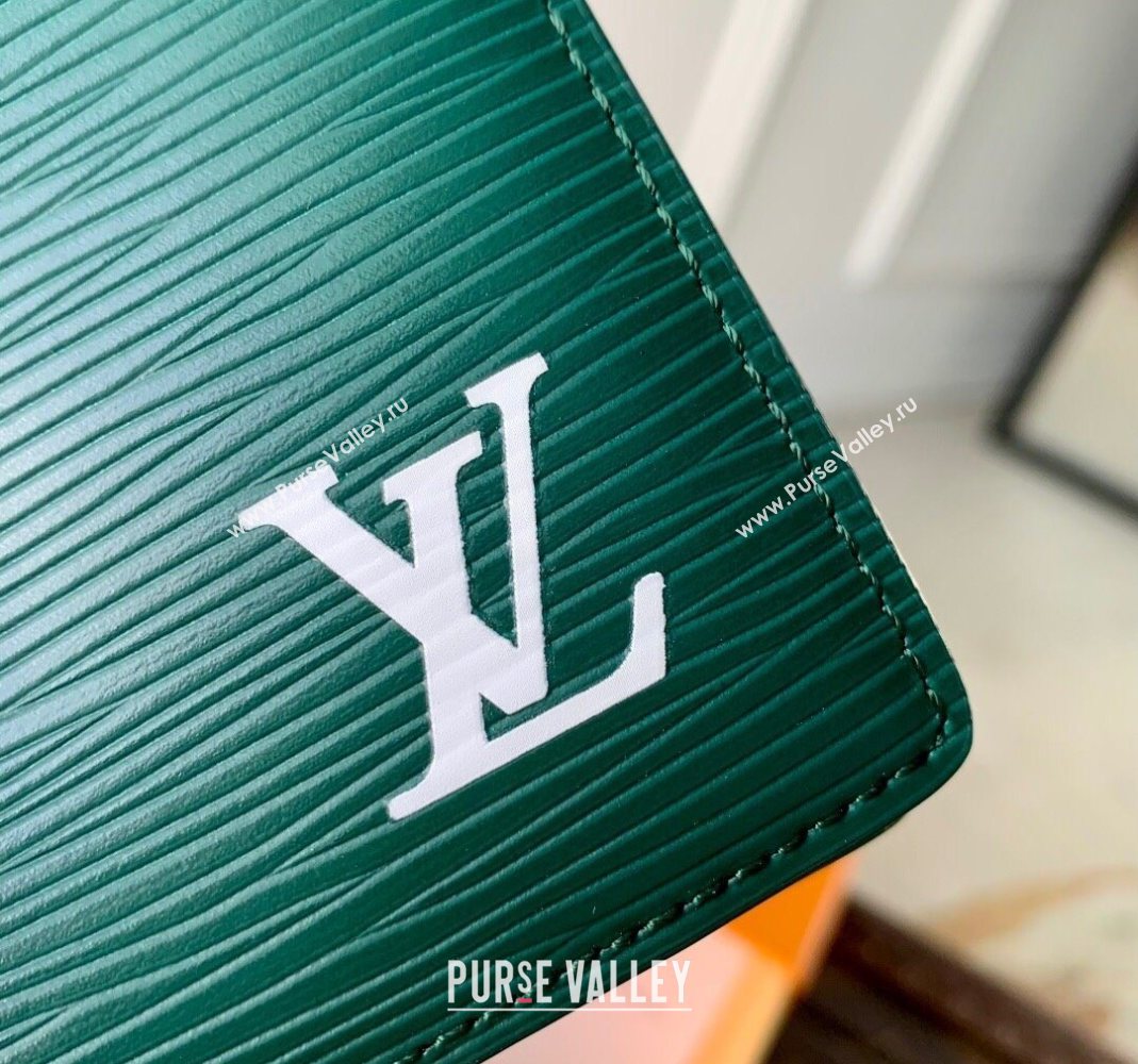 Louis Vuitton Pocket Organizer Wallet in Epi Leather Green 2025 M25797 (KI-251126005)