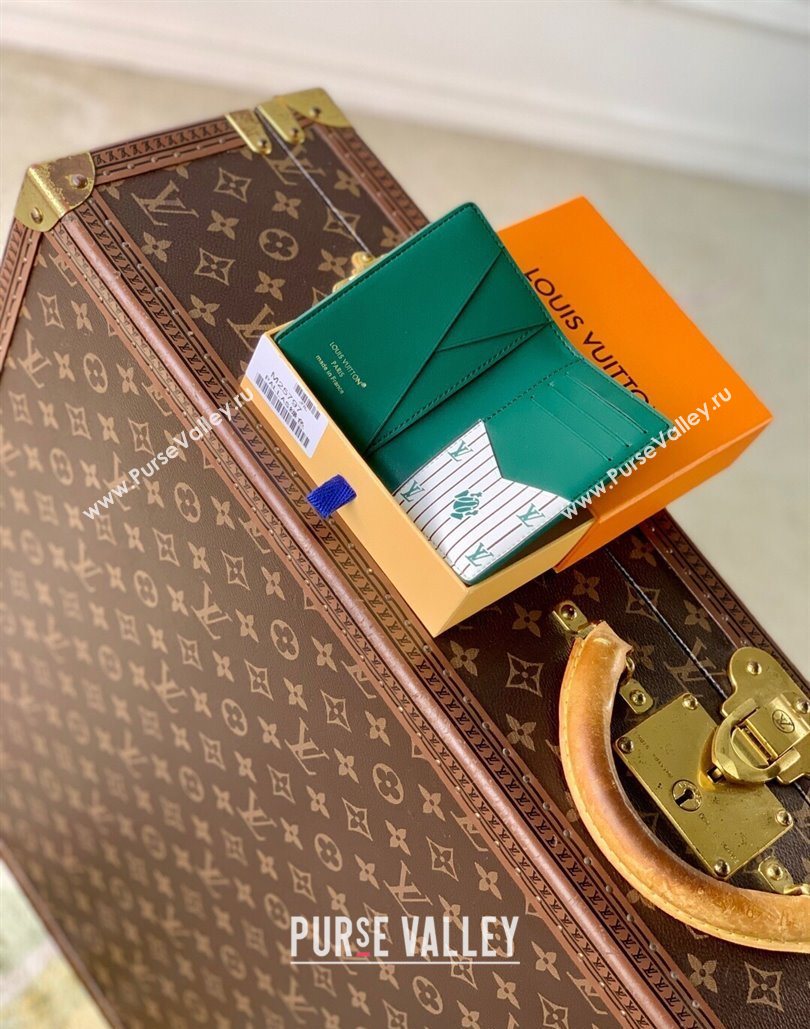Louis Vuitton Pocket Organizer Wallet in Epi Leather Green 2025 M25797 (KI-251126005)