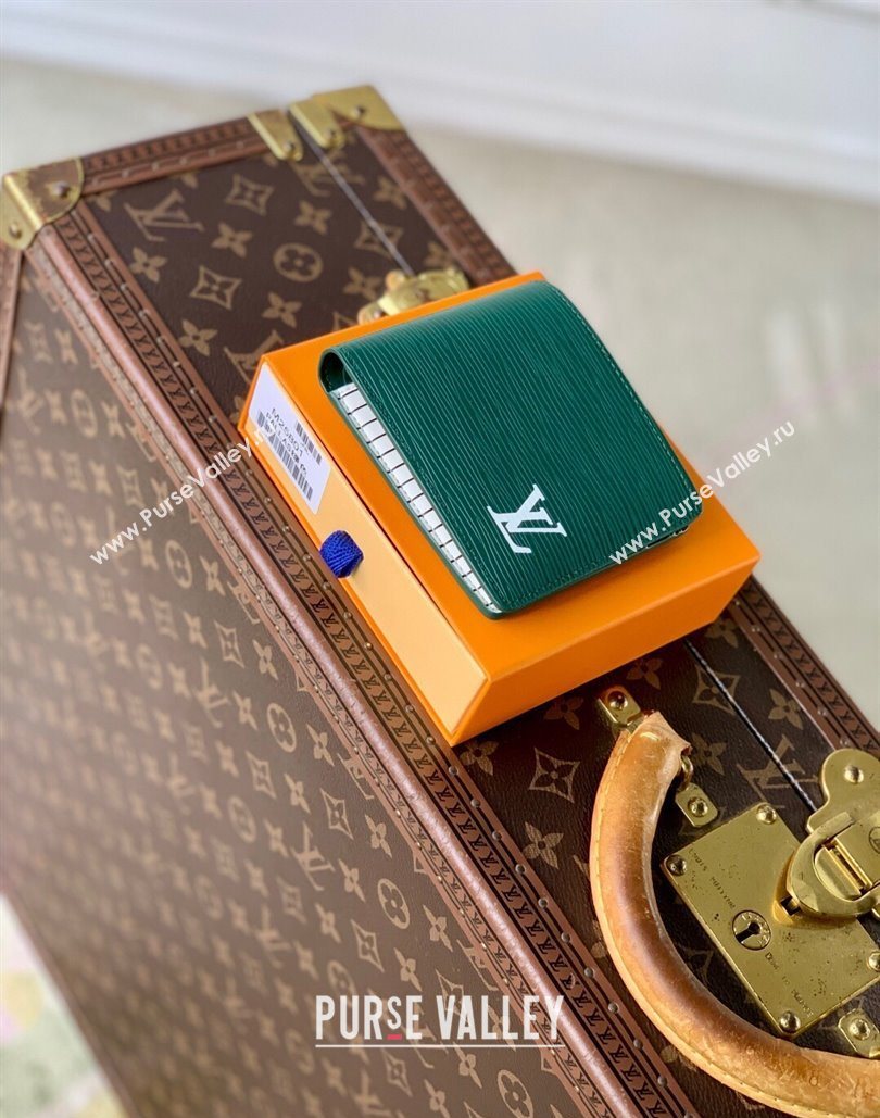 Louis Vuitton Multiple Wallet in Epi Leather Green 2025 M25801 (KI-251126002)