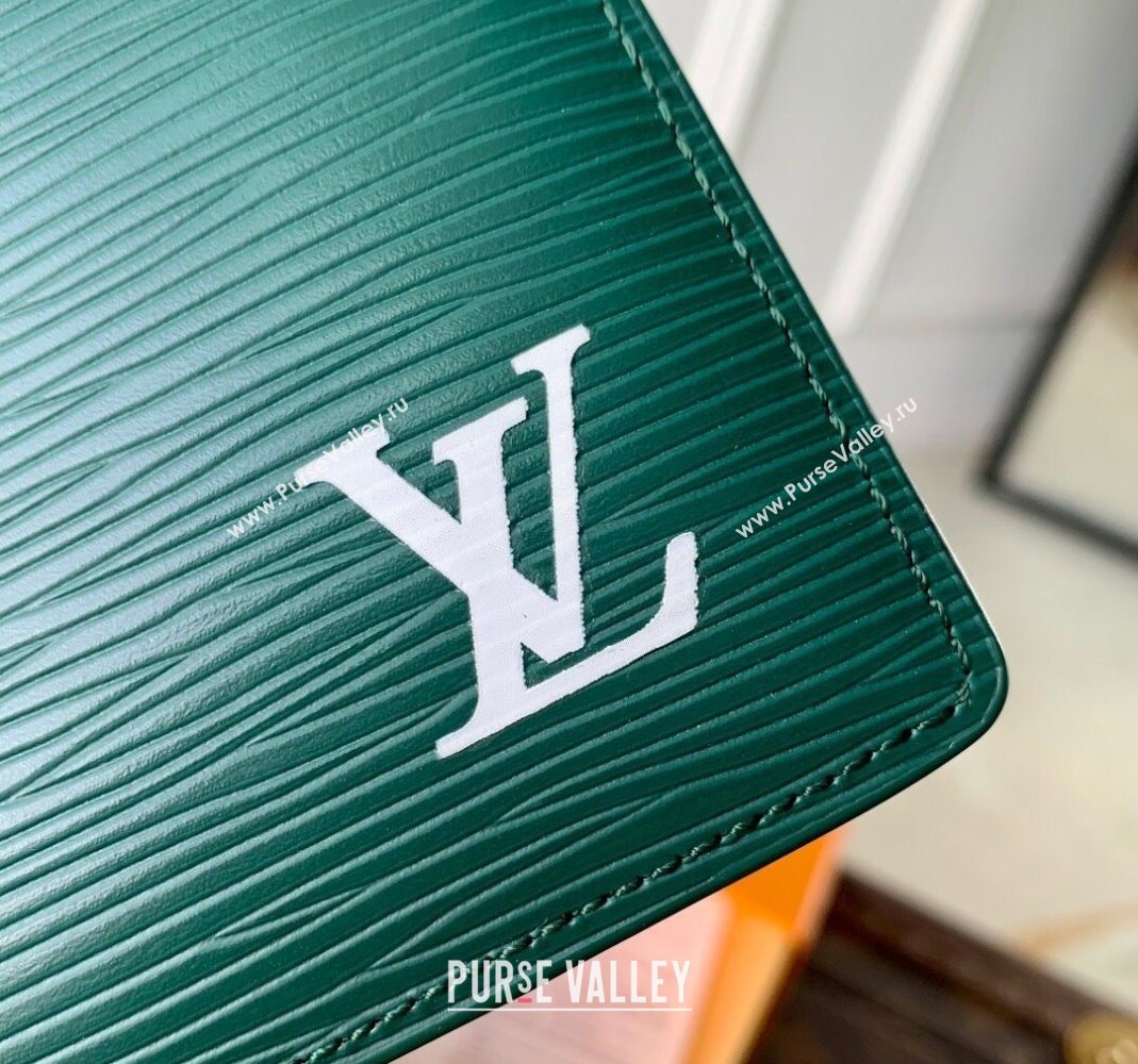 Louis Vuitton Multiple Wallet in Epi Leather Green 2025 M25801 (KI-251126002)