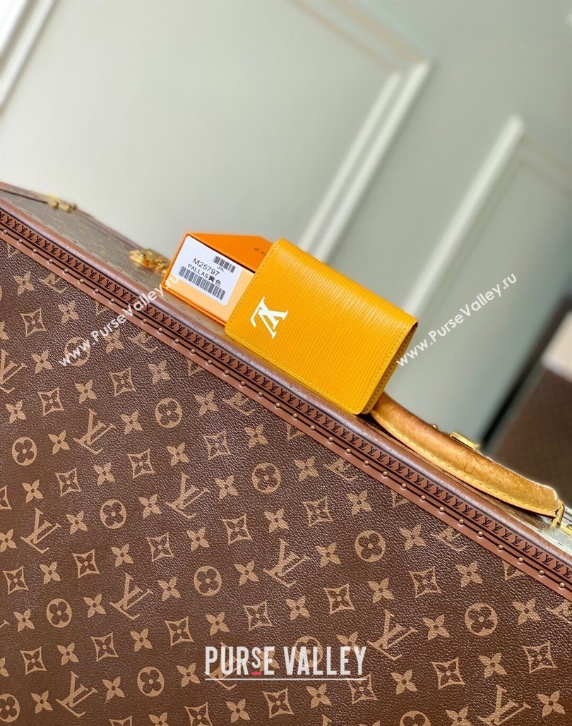 Louis Vuitton Pocket Organizer Wallet in Epi Leather Jaune Mat Yellow 2025 M25799 (KI-251126006)