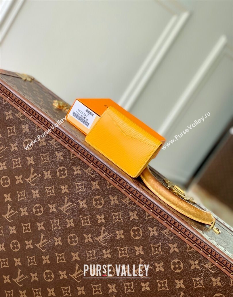 Louis Vuitton Pocket Organizer Wallet in Epi Leather Jaune Mat Yellow 2025 M25799 (KI-251126006)