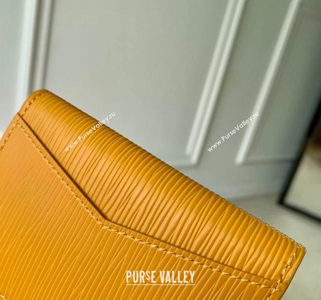 Louis Vuitton Pocket Organizer Wallet in Epi Leather Jaune Mat Yellow 2025 M25799 (KI-251126006)