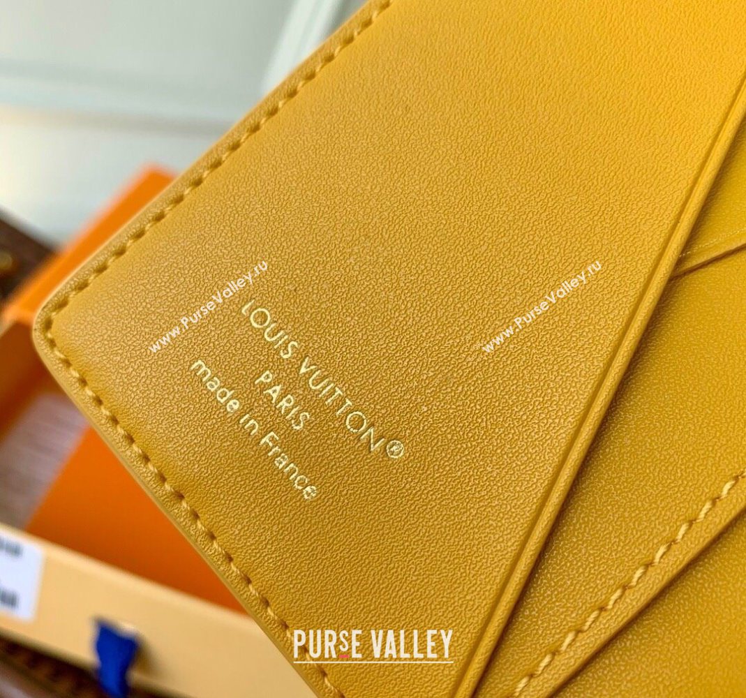 Louis Vuitton Pocket Organizer Wallet in Epi Leather Jaune Mat Yellow 2025 M25799 (KI-251126006)