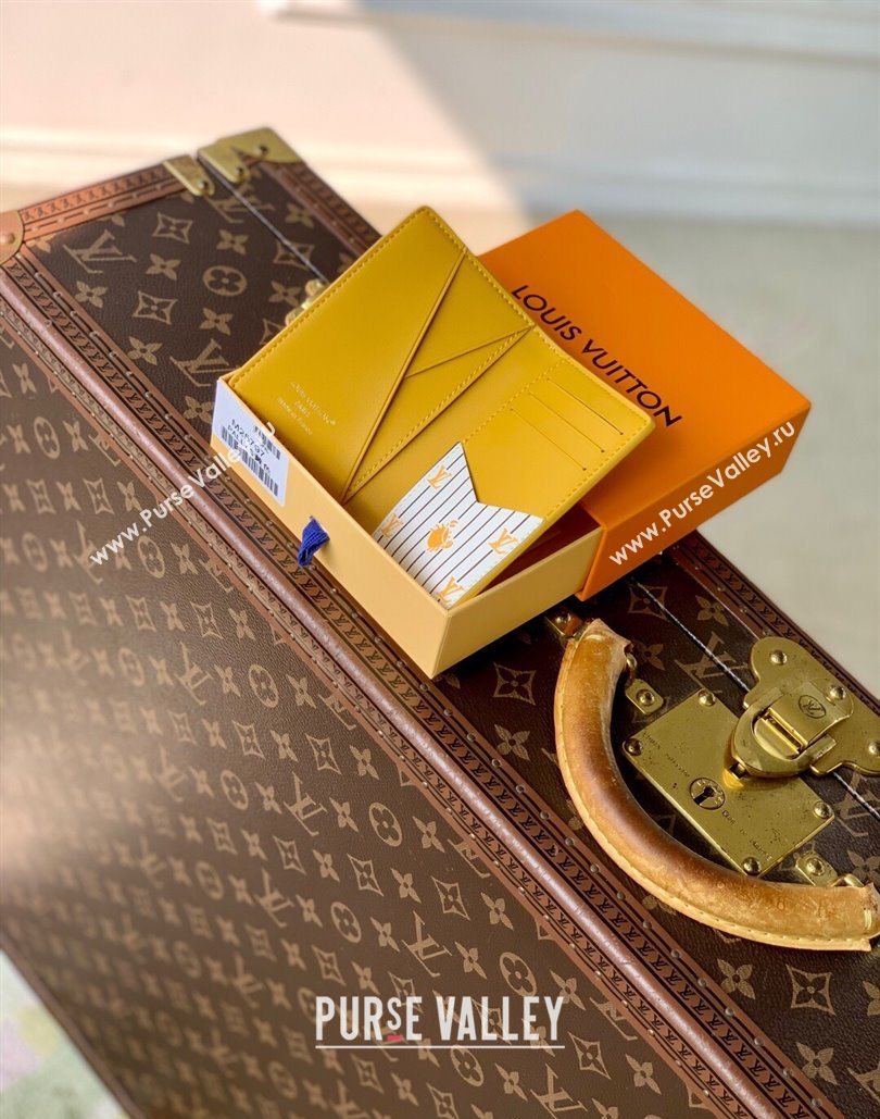 Louis Vuitton Pocket Organizer Wallet in Epi Leather Jaune Mat Yellow 2025 M25799 (KI-251126006)