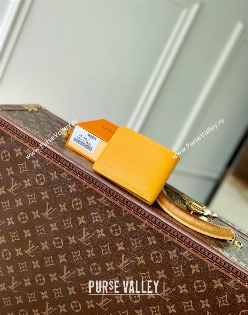 Louis Vuitton Multiple Wallet in Epi Leather Yellow 2025 M25801 (KI-251126003)