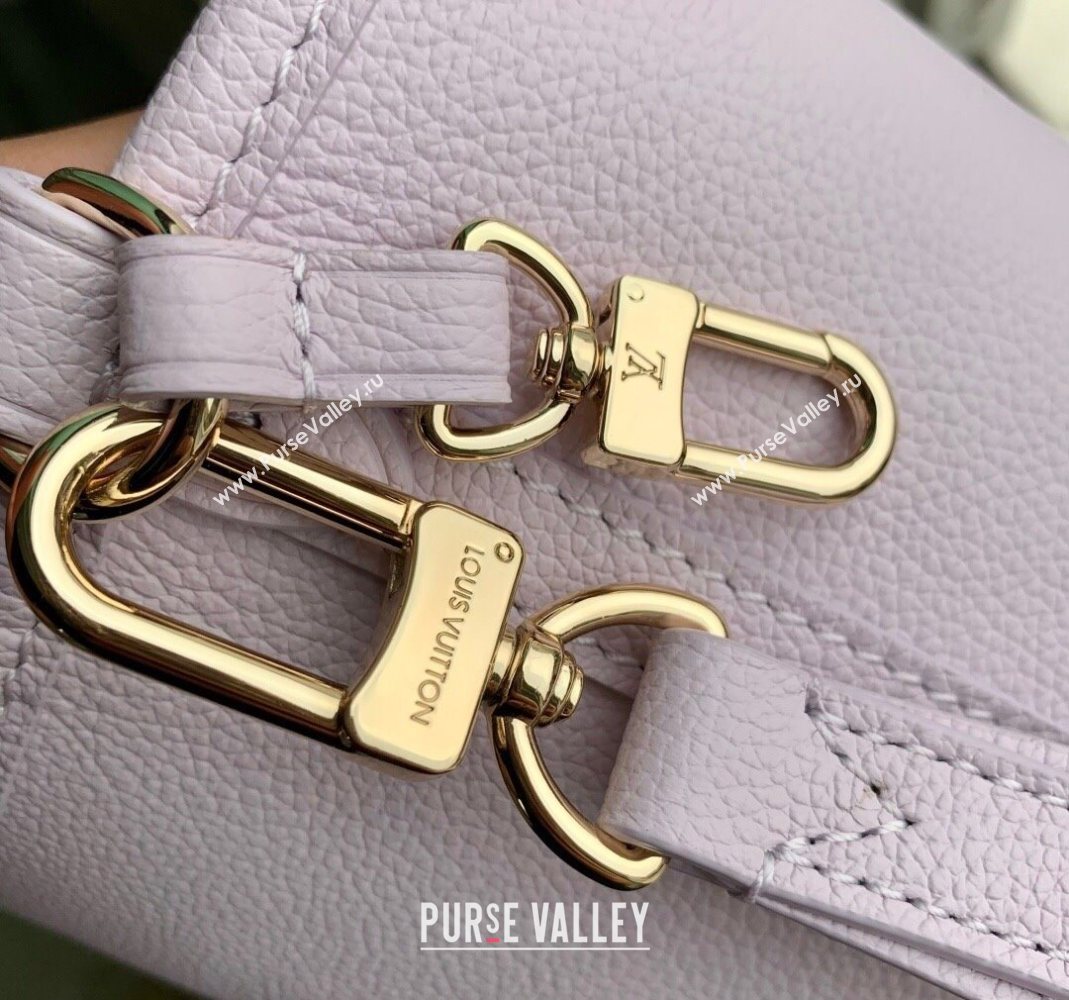 Louis Vuitton Neverfull Inside Out BB Tote Bag in Misty Lilac Purple Leather/Monogram Canvas 2025 M25656 (KI-251125090)