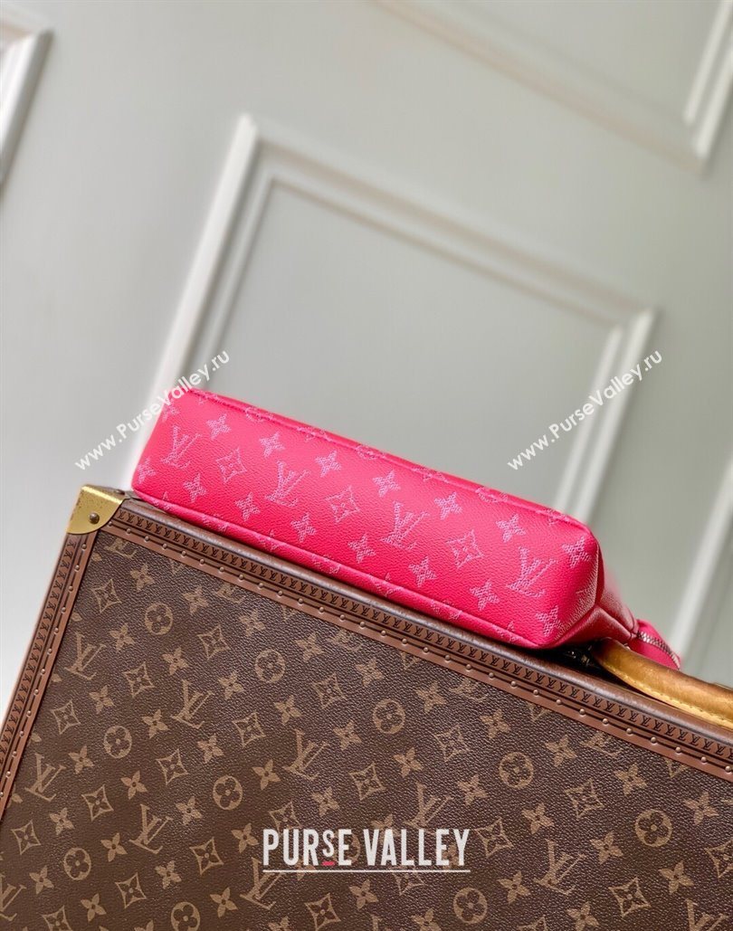 Louis Vuitton Pochette Voyage Souple Pouch in Monogram Heritage Canvas M12665 Pink 2025 (KI-251126049)