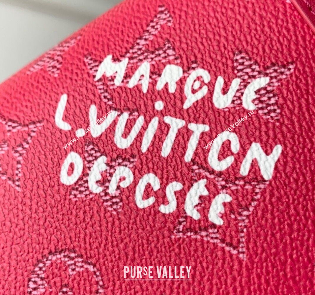 Louis Vuitton Pochette Voyage Souple Pouch in Monogram Heritage Canvas M12665 Pink 2025 (KI-251126049)