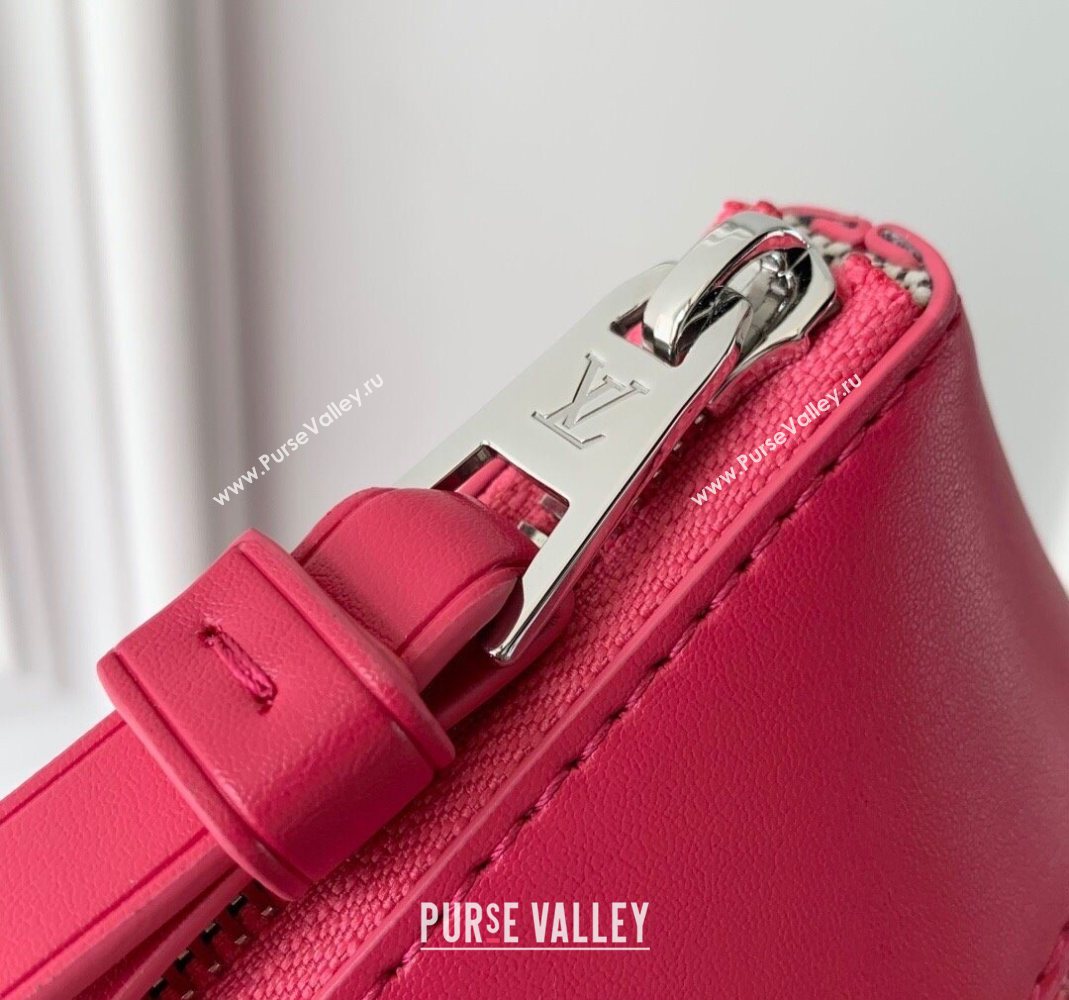 Louis Vuitton Pochette Voyage Souple Pouch in Monogram Heritage Canvas M12665 Pink 2025 (KI-251126049)
