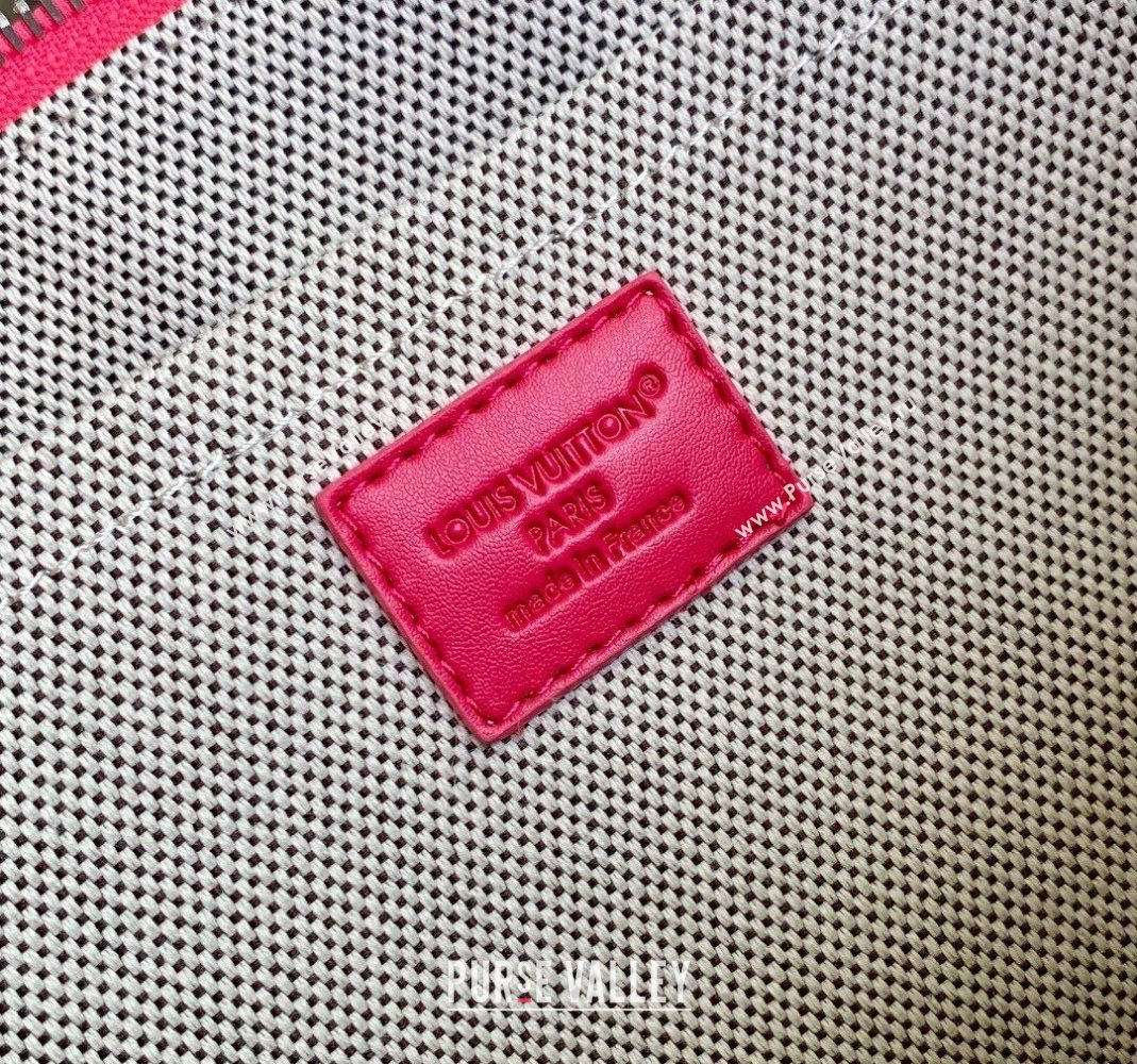 Louis Vuitton Pochette Voyage Souple Pouch in Monogram Heritage Canvas M12665 Pink 2025 (KI-251126049)