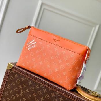 Louis Vuitton Pochette Voyage Souple Pouch in Monogram Heritage Canvas M12665 Orange 2025 (KI-251126050)