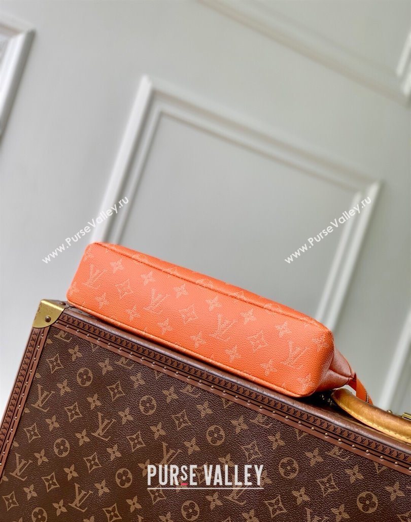Louis Vuitton Pochette Voyage Souple Pouch in Monogram Heritage Canvas M12665 Orange 2025 (KI-251126050)