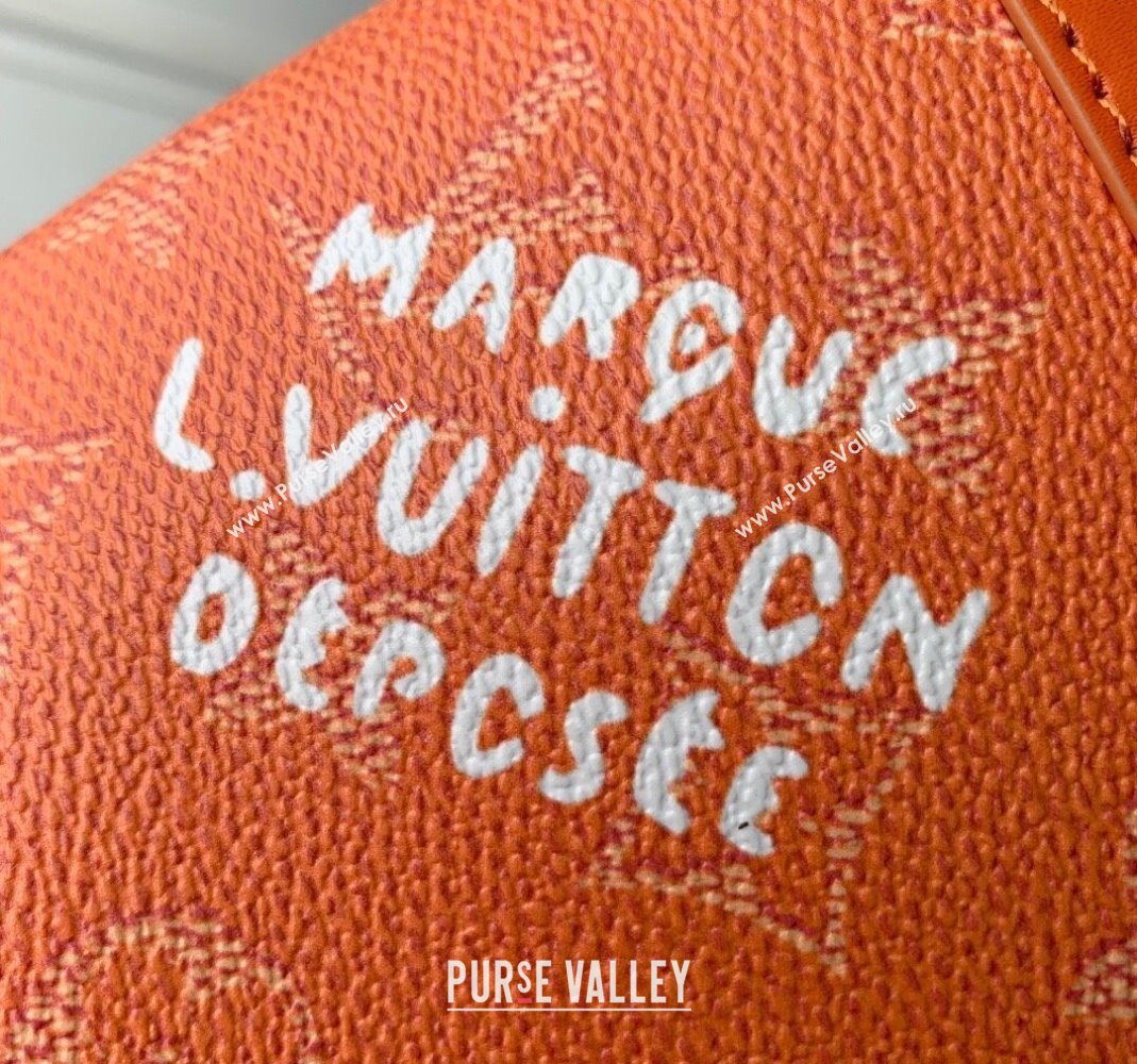Louis Vuitton Pochette Voyage Souple Pouch in Monogram Heritage Canvas M12665 Orange 2025 (KI-251126050)