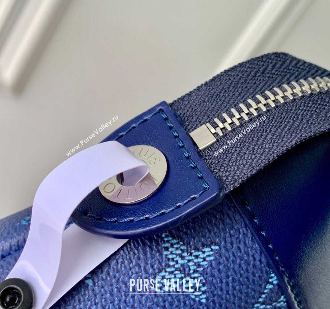 Louis Vuitton Pochette Voyage Souple Pouch in Monogram Heritage Canvas M12665 Blue 2025 (KI-251126051)