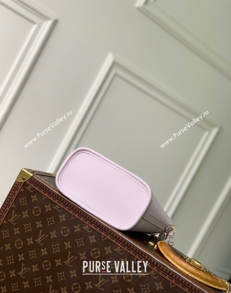 Louis Vuitton Neverfull Inside Out BB Tote Bag in Misty Lilac Purple Leather/Monogram Canvas 2025 M25656 (KI-251125090)