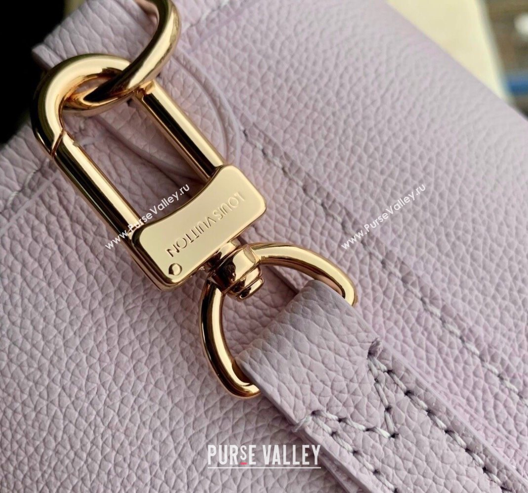 Louis Vuitton Neverfull Inside Out BB Tote Bag in Misty Lilac Purple Leather/Monogram Canvas 2025 M25656 (KI-251125090)