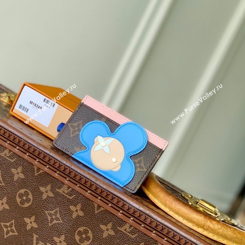 Louis Vuitton Vivienne Card Holder Monogram Canvas/Snowy Pearl Pink 2025 M15345 (KI-251125111)