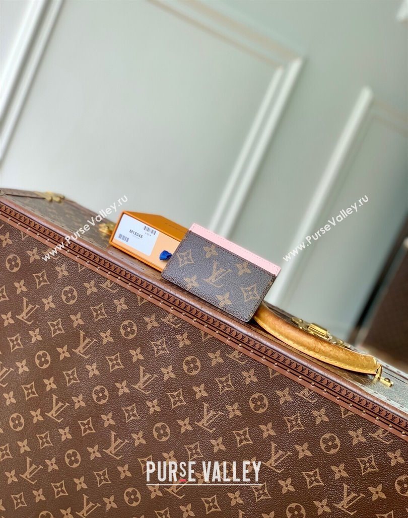 Louis Vuitton Vivienne Card Holder Monogram Canvas/Snowy Pearl Pink 2025 M15345 (KI-251125111)