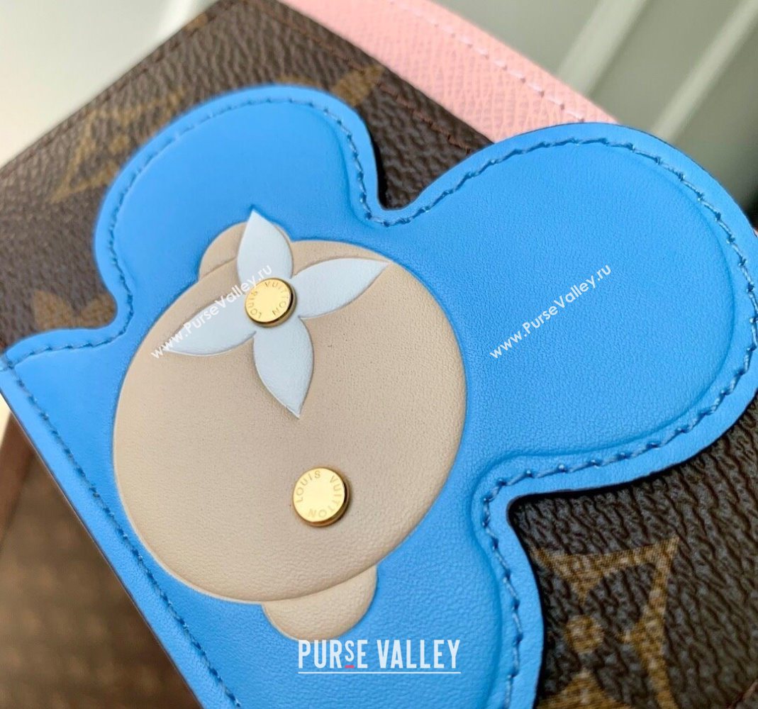 Louis Vuitton Vivienne Card Holder Monogram Canvas/Snowy Pearl Pink 2025 M15345 (KI-251125111)