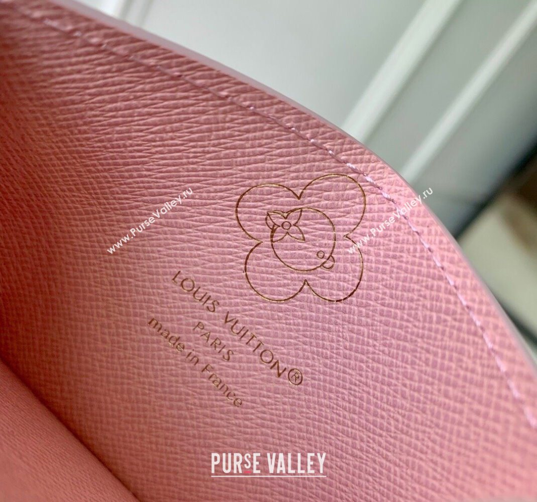 Louis Vuitton Vivienne Card Holder Monogram Canvas/Snowy Pearl Pink 2025 M15345 (KI-251125111)