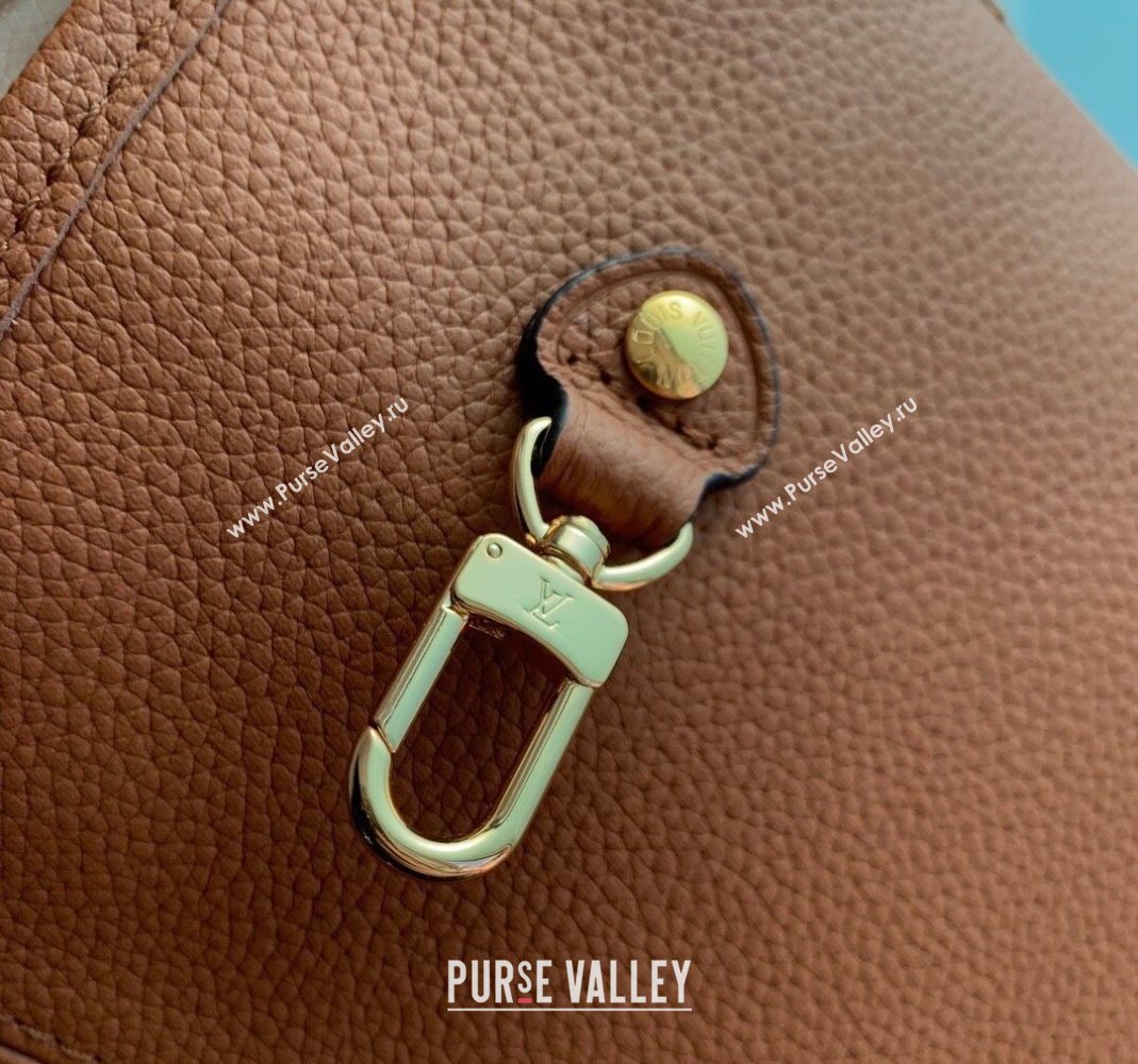 Louis Vuitton Neverfull Bandouliere Inside Out MM Tote bag Monogram Canvas/Tan Brown Leather 2025 M12061 (KI-251125087)