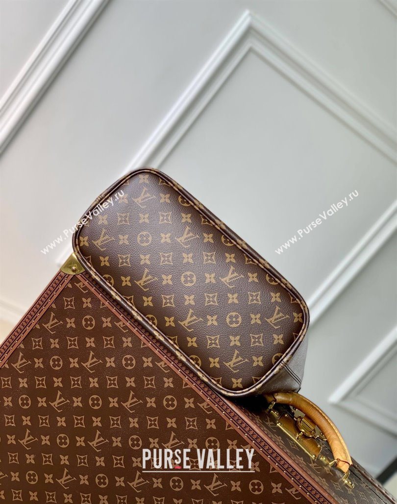 Louis Vuitton Neverfull Bandouliere Inside Out MM Tote bag Monogram Canvas/Tan Brown Leather 2025 M12061 (KI-251125087)