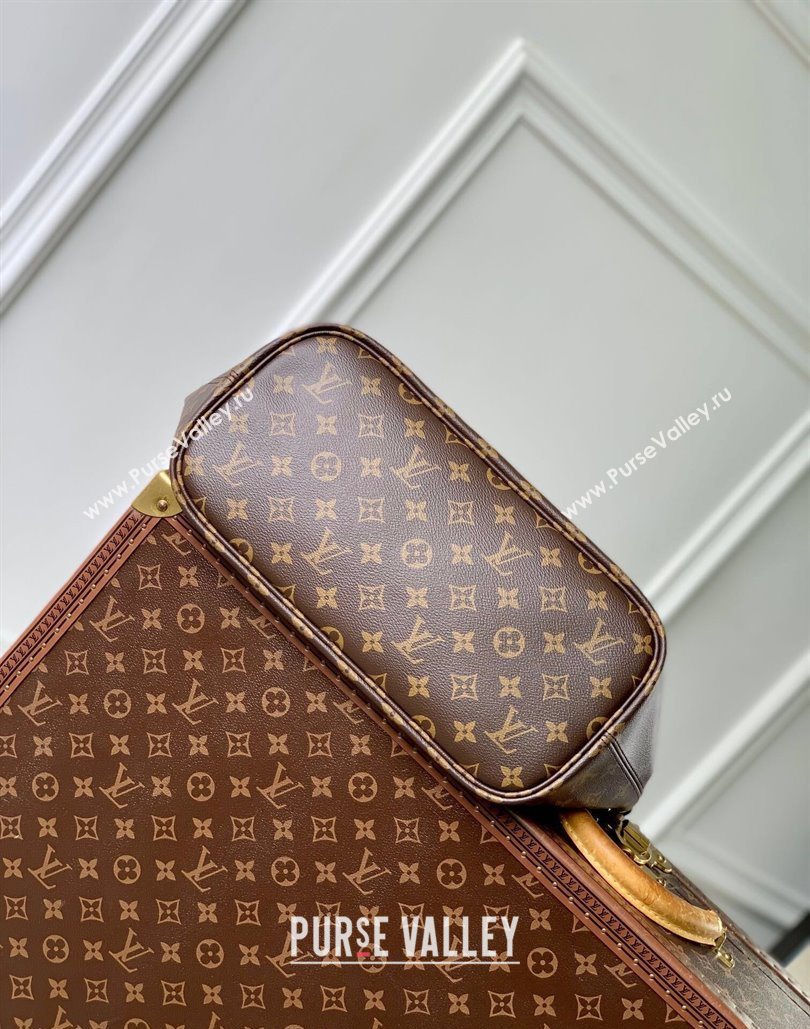 Louis Vuitton Neverfull Bandouliere Inside Out MM Tote bag Monogram Canvas/Black Leather 2025 M14994 (KI-251125089)