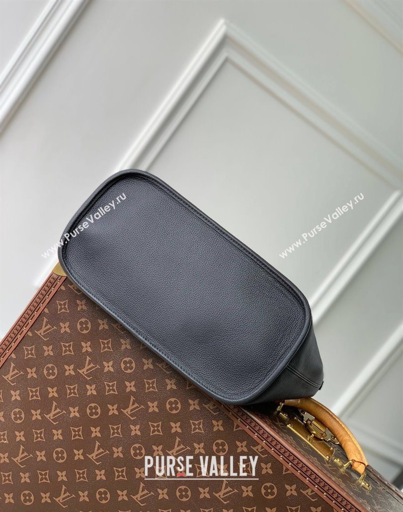 Louis Vuitton Neverfull Bandouliere Inside Out MM Tote bag Monogram Canvas/Black Leather 2025 M14994 (KI-251125089)