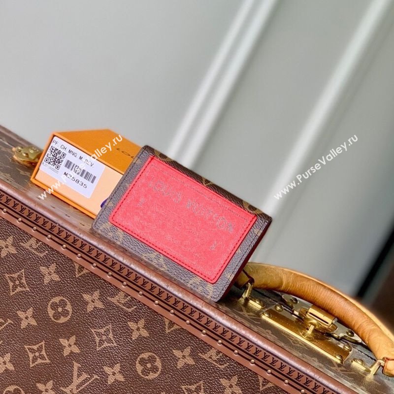 Louis Vuitton Bifold Organizer Wallet in Monogram Canvas/Red 2025 M25835 (KI-251125096)