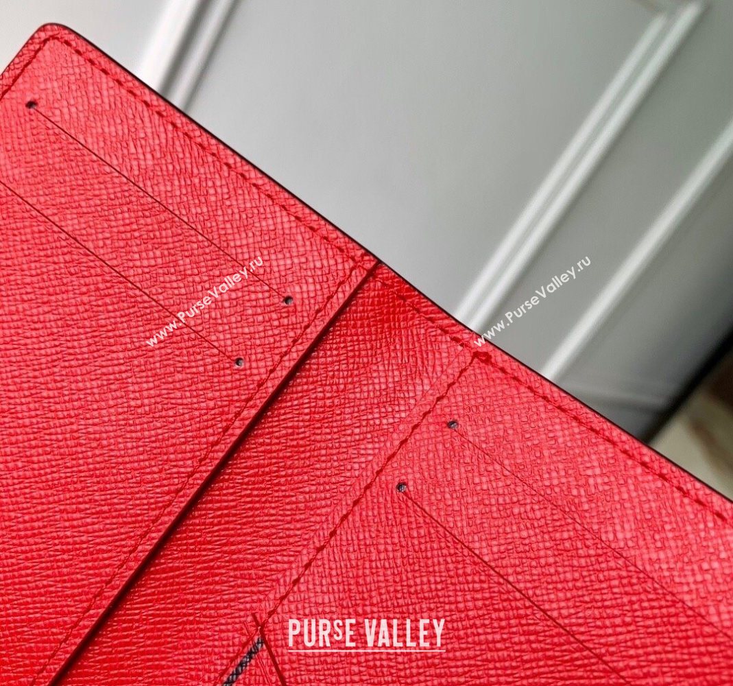 Louis Vuitton Bifold Organizer Wallet in Monogram Canvas/Red 2025 M25835 (KI-251125096)