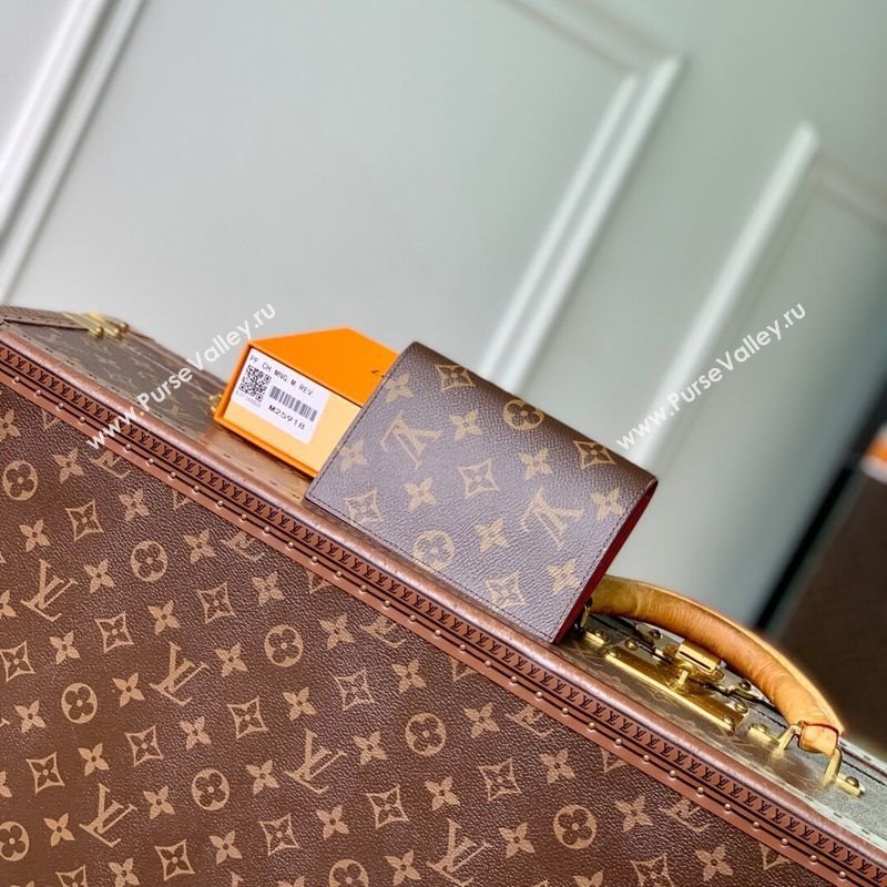 Louis Vuitton Passport Cover Monogram Canvas/Red 2025 M25918 (KI-251125097)