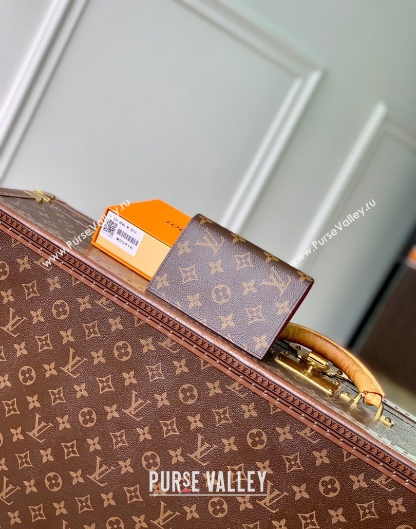 Louis Vuitton Passport Cover Monogram Canvas/Red 2025 M25918 (KI-251125097)