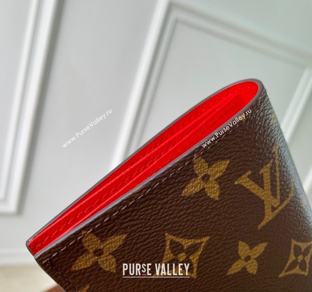 Louis Vuitton Passport Cover Monogram Canvas/Red 2025 M25918 (KI-251125097)