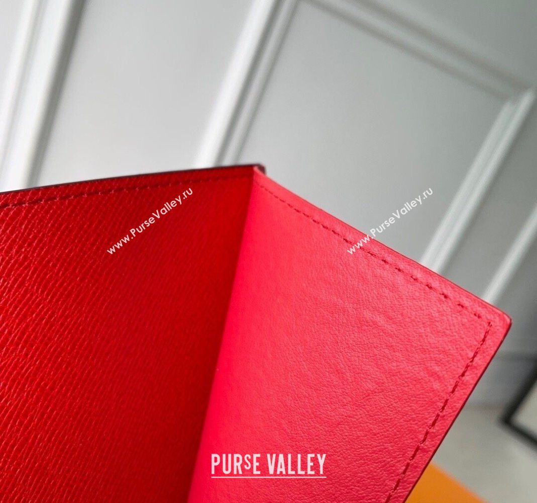 Louis Vuitton Passport Cover Monogram Canvas/Red 2025 M25918 (KI-251125097)