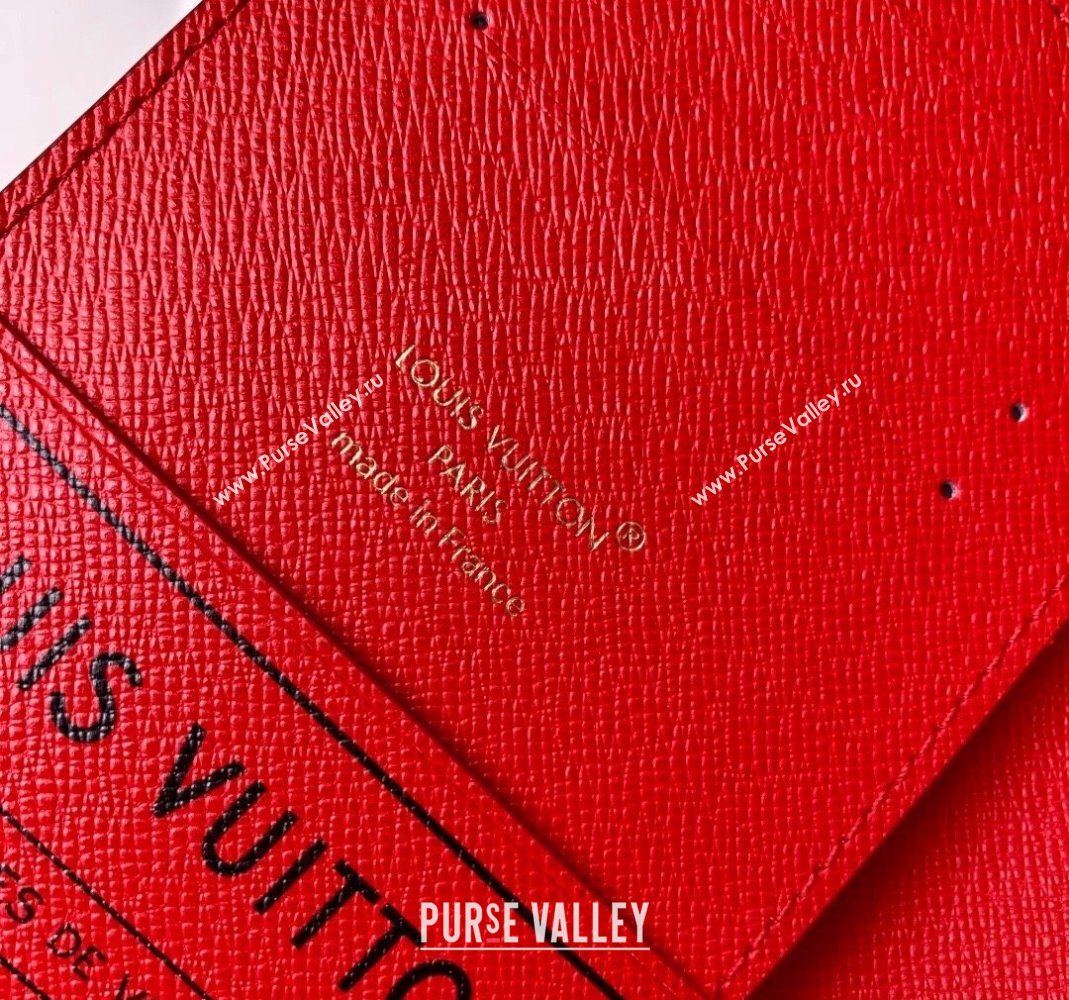 Louis Vuitton Passport Cover Monogram Canvas/Red 2025 M25918 (KI-251125097)