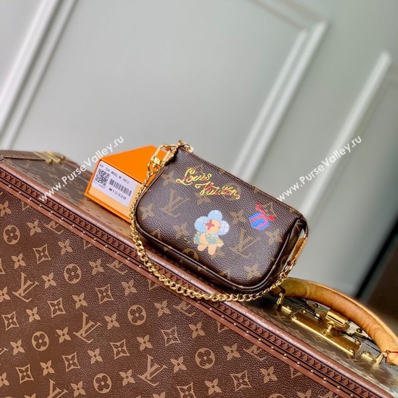 Louis Vuitton Mini Pochette Accessoires bag in Vivienne Winter Holiday Printed 2025 M15328 (KI-251125098)